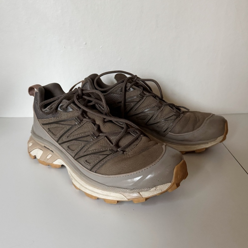 Salomon XT-6 Expanse Leather Sneakers in Almond Milk - UNISEX